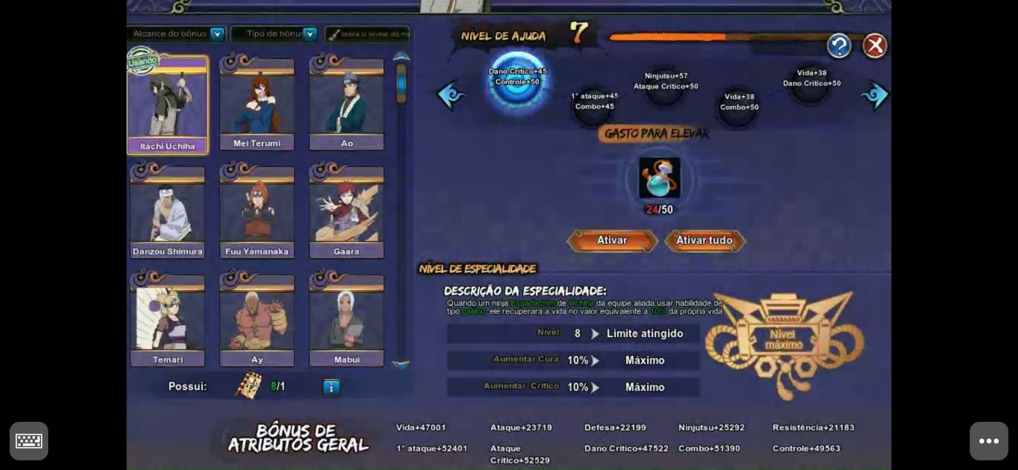 Naruto online 4k de força COM NINJAS METAS!