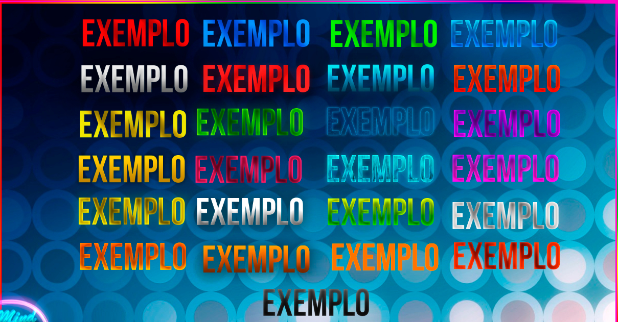 Pack de Textos Editáveis PSD Efeitos Profissionais para Photoshop