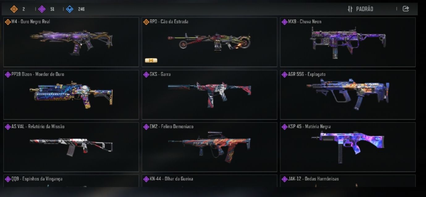 Conta De COD MOBILE- VARIAS SKINS RARAS (50%)