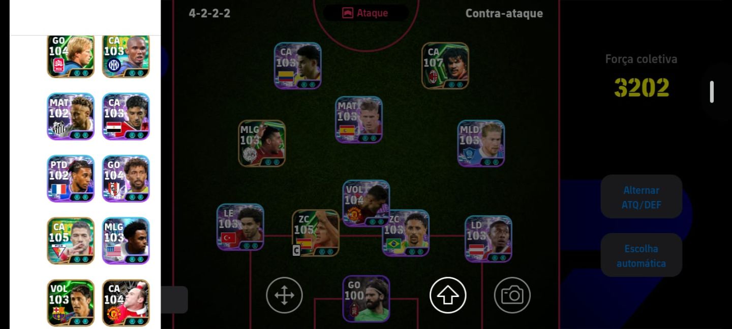 CONTA EFOOTBALL ELENCO FORTE + 4,5 MILHÕES DE GP