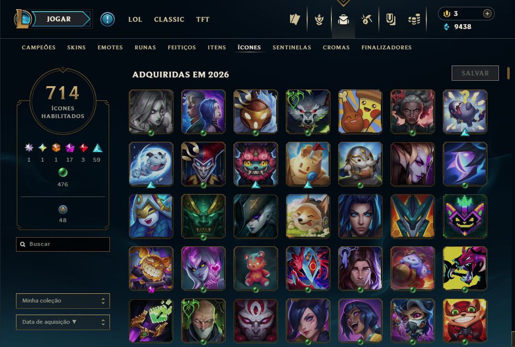 CONTA DUPLA VALORANT (R$4455) + LOL (6048) GASTOS