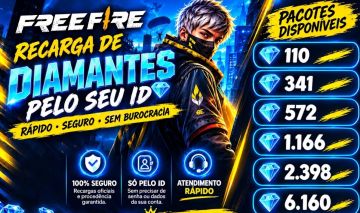 DIAMANTES FREE FIRE - RECARGA BRASIL