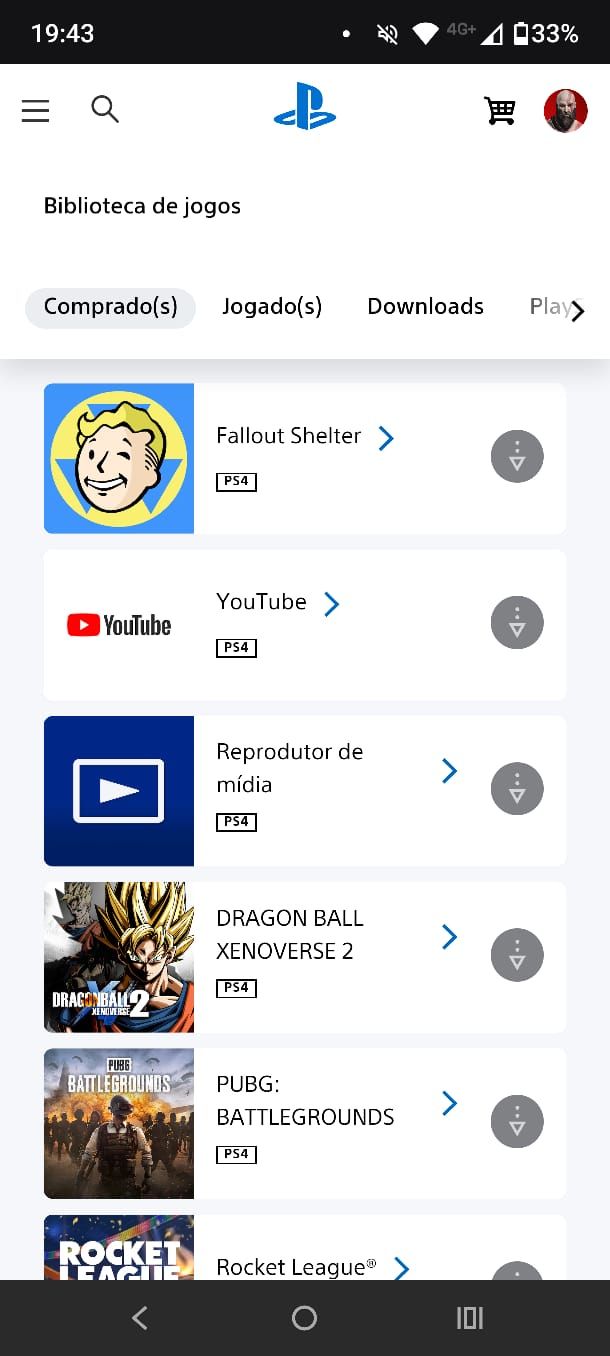 Conta de Playstation com diversos jogos AAA pra PS4/PS5