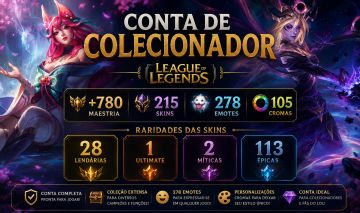 Conta de Colecionador Ex-Platina| +780 Maestria | +200 Skins | Edição Limitada