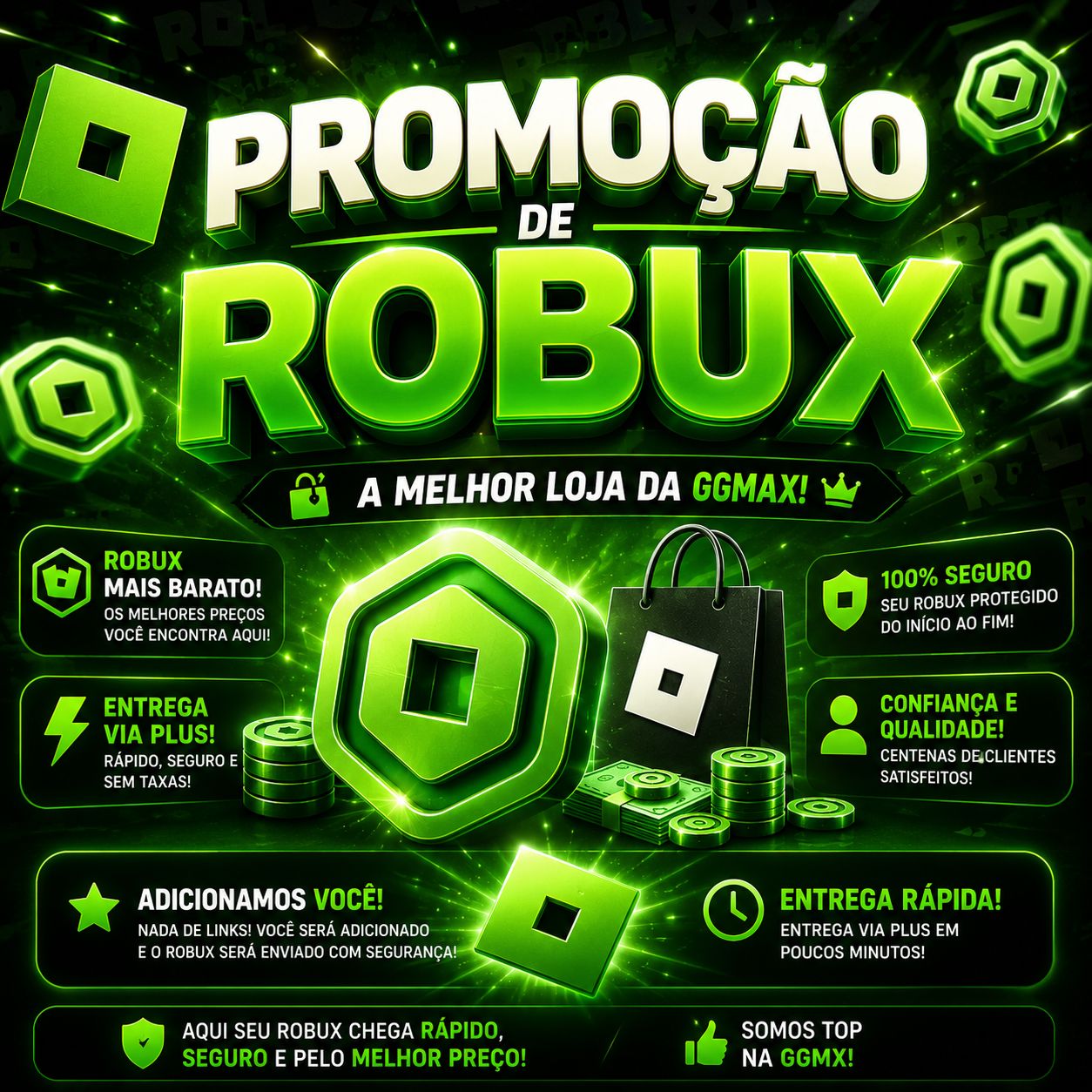 ROBUX MAIS BARATO DA GGMAX! ENTREGA RÁPIDA VIA PLUS