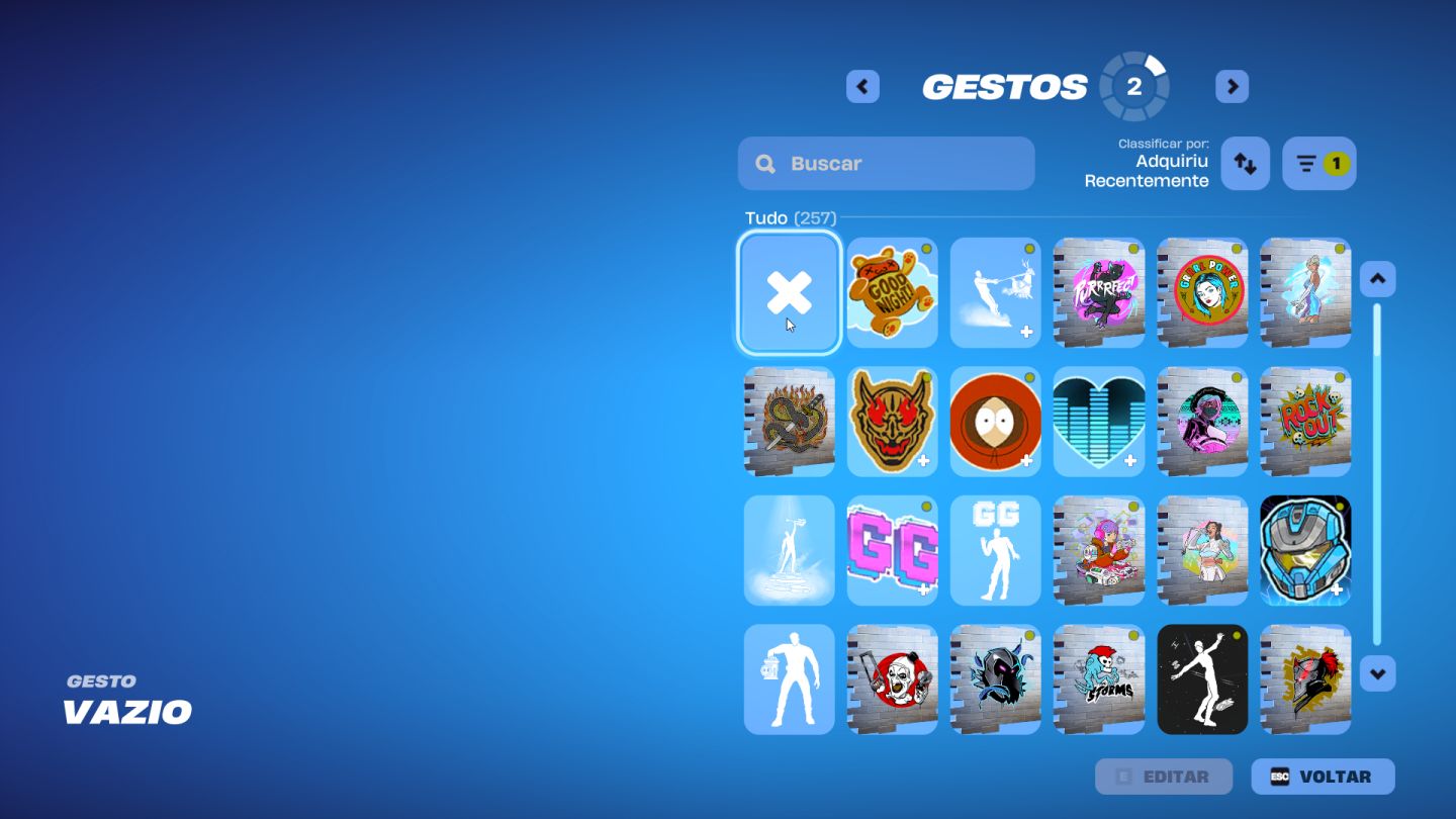 CONTA FORTNITE - 76 Skins e vários cosméticos