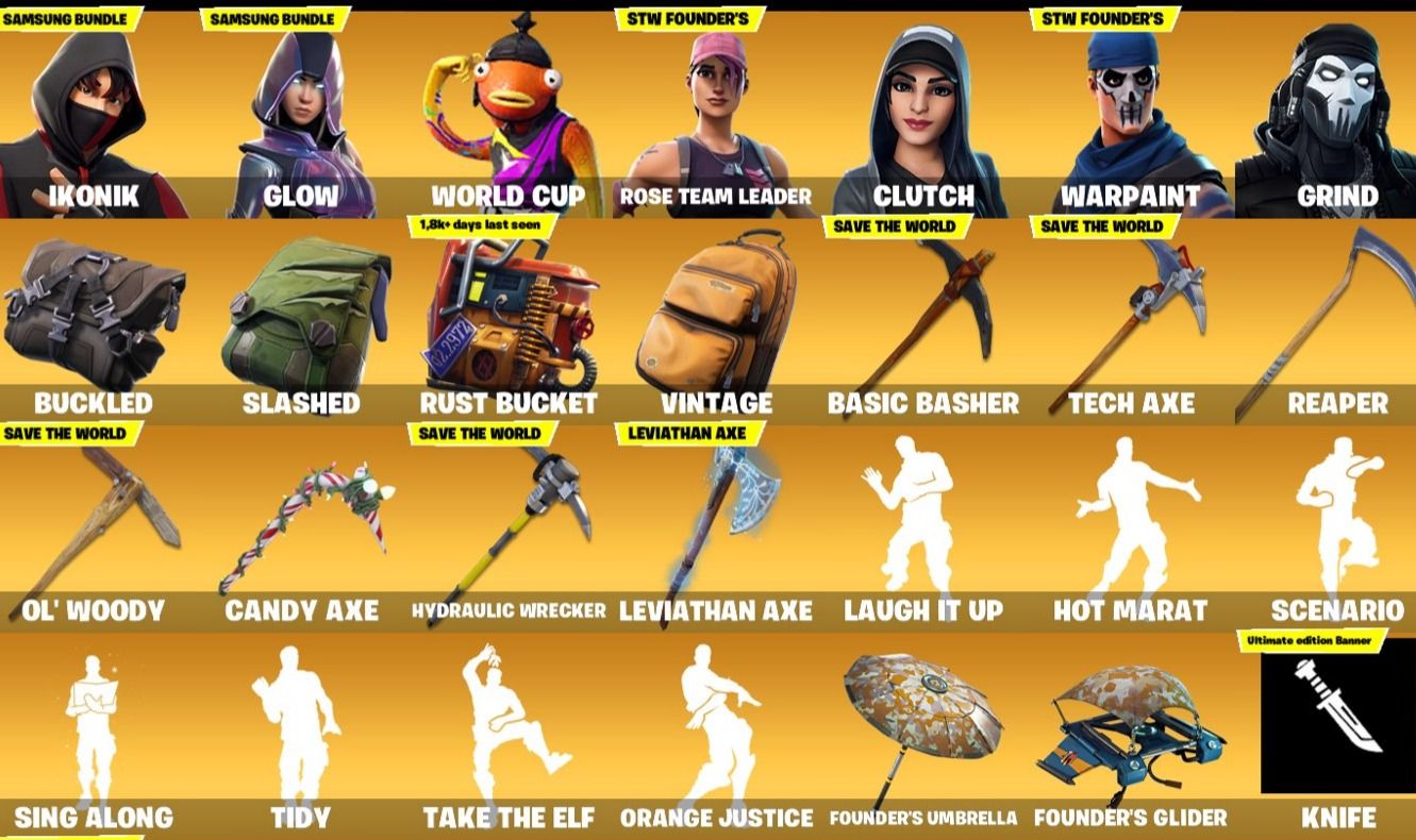 148 skins IKONIK, Glow, Luxe, Valkyri I Pra quem quer gosta de colecionar.