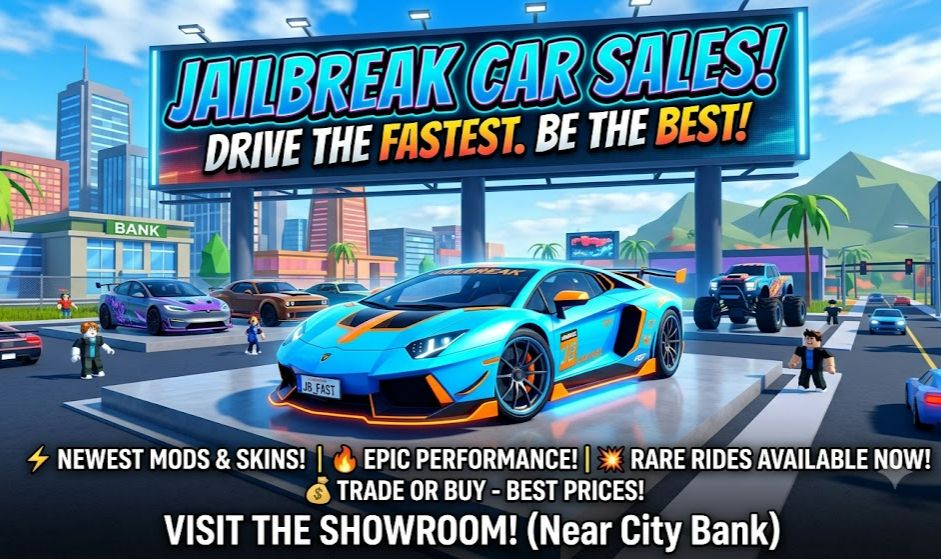 BEIGNET A PREÇO DE VENTO! CARROS DO JAILBREAK A PREÇO DE BANANA! (ATIVO!)