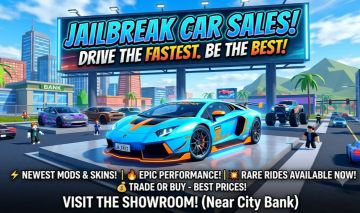 PROMOÇÃO IMPERDÍVEL! CARROS DO JAILBREAK A PREÇO DE BANANA!