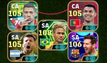 CONTA EFOOTBALL COM NEYMAR LOIRO 2014, MESSI 106, CR7 105, SUAREZ BLITZ E MAIS!!