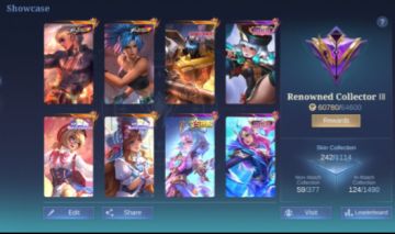 CONTA MOBILE LEGENDS LENDARY | 242 SKINS | 127 HERÓIS | PREMIUM