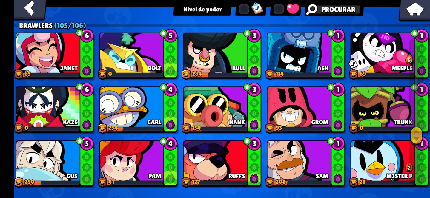 CONTA BRAW STARS 56K DE TROFÉUS | TODOS OS BRAWLERS | CONTA DESDE 2022
