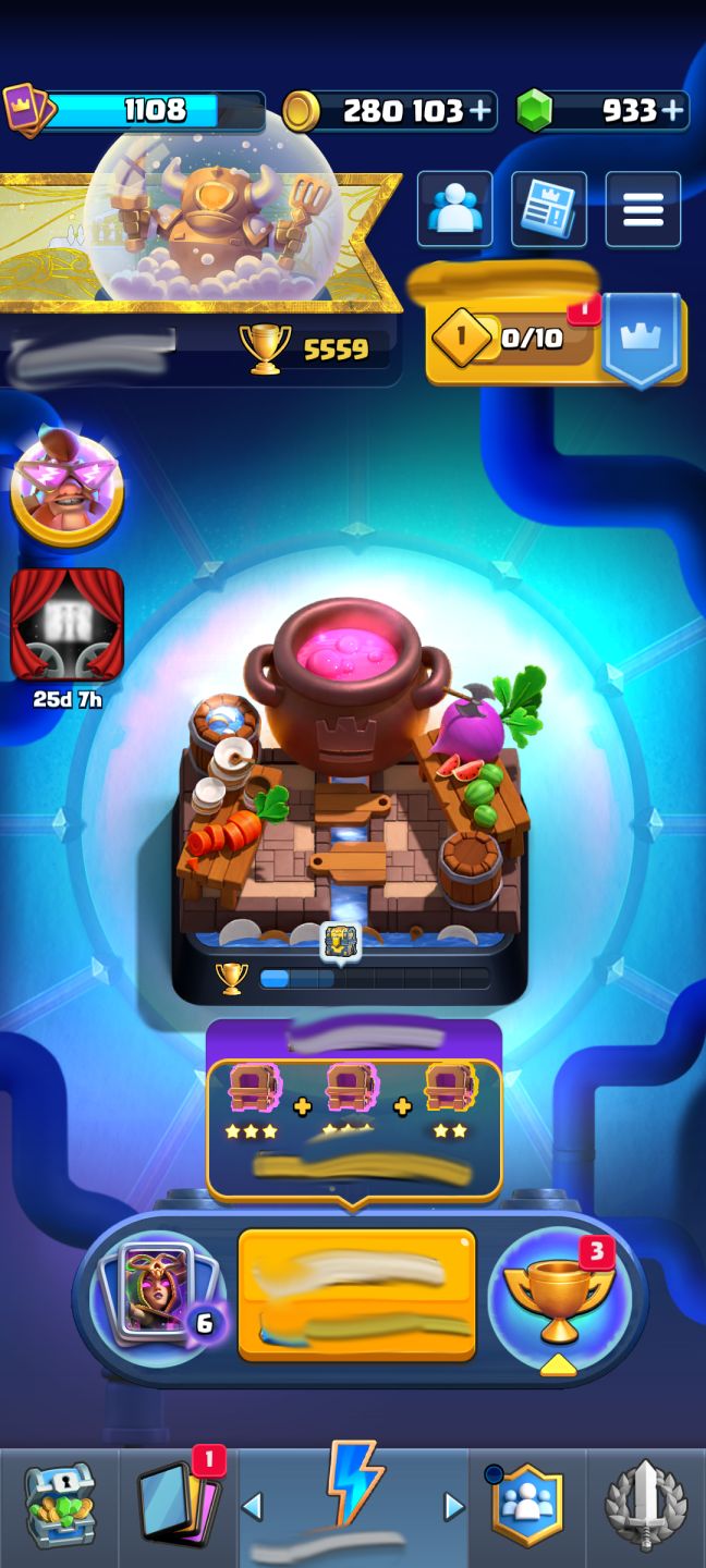 Conta upada de Clash royale
