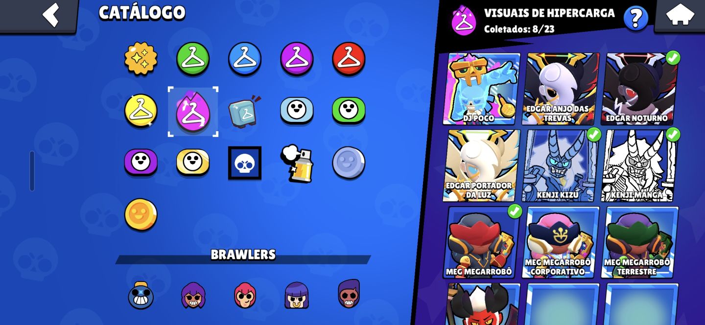 Conta brawl | todas as skins de mha e muito mais!