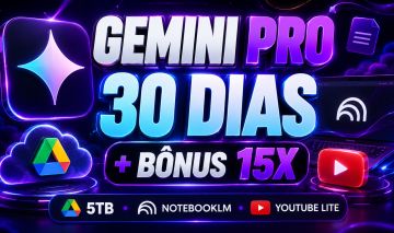 Gemini Pro + 5TB Google Drive | 30 Dias | Bônus 15X