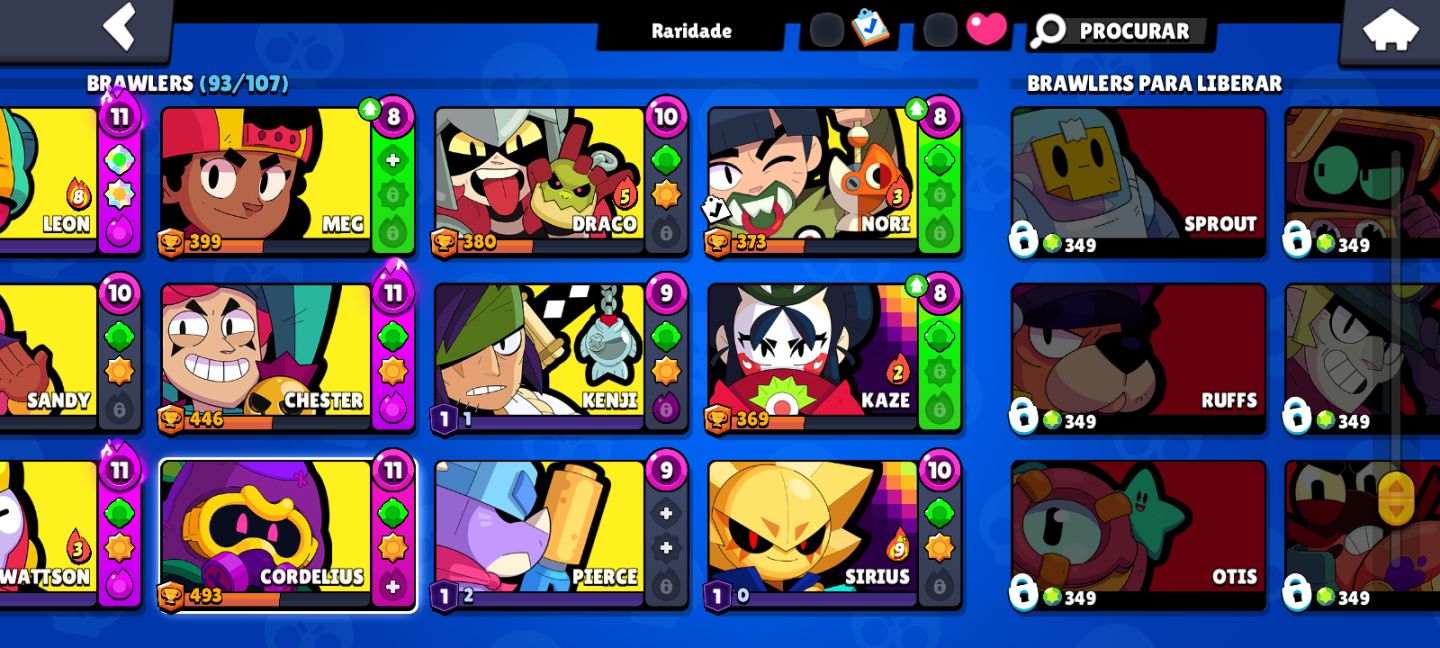 Conta de brawl stard
