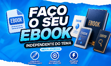 [ PROMOÇÃO EXCLUSIVA ] - FAÇO SEU EBOOK/INFOPRODUTO PRONTO PARA VENDA