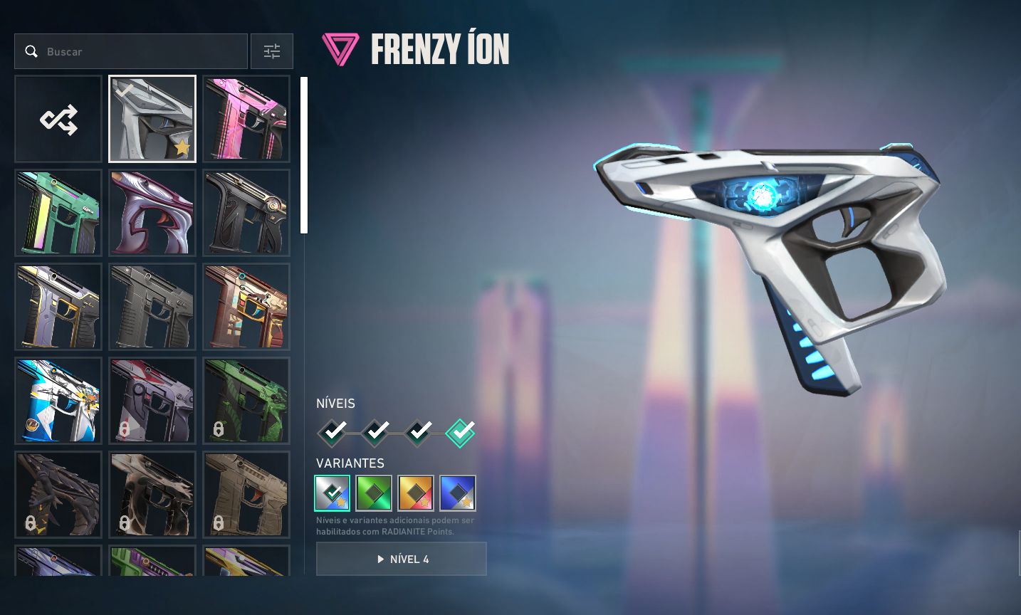 Conta com skins rarissimas que não voltam mais e pacote champions 2024 completo
