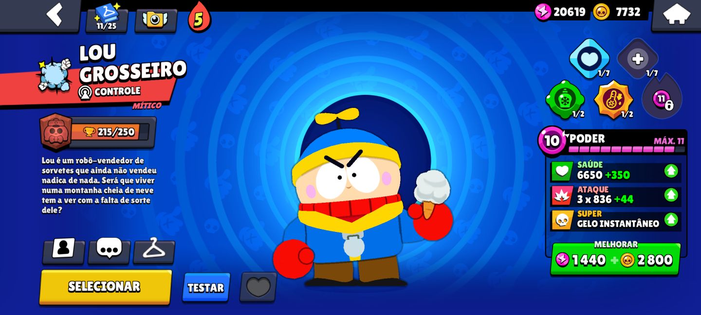 CONTA BRAWS STAR MUITO RARA E GEMADA 8 ANOS DE CRIAÇÃO FULL BRAWLES.