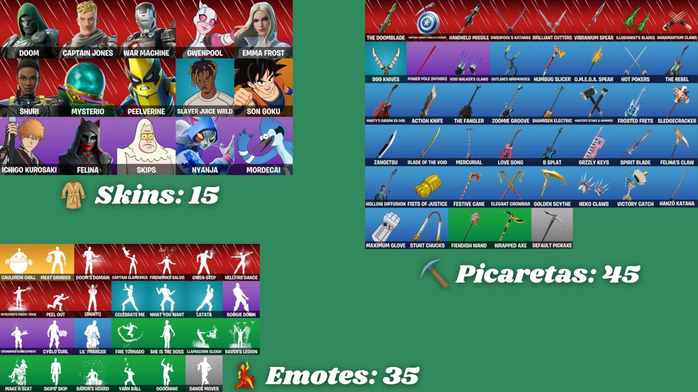 Contas Fortnite | Várias Skins | V-Bucks Gastos | Skins Raras | Melhor Preço!