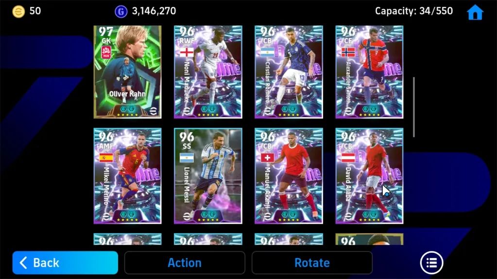 EFOOTBALL 3199 FC | GULLIT 106 | ROBERTO CARLOS 105 | BARESI 104 | CHIELLINI 104