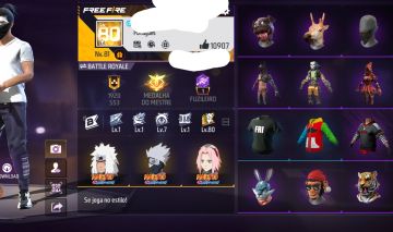 CONTA FREE FIRE NÍVEL 81 | 2 ANOS | VÁRIOS ITENS