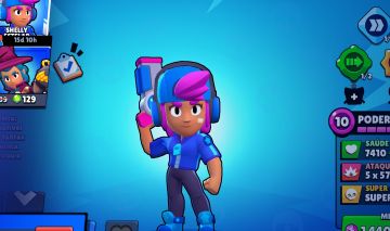 Conta de Brawl Stars com Shelly estrelar pra sair rapido