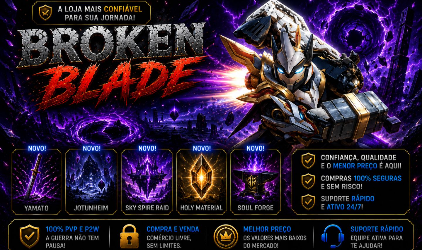 BROKEN BLADE! [MELHOR PREÇO DO SITE, SEMPRE ATUALIZADO! 90% OFF]