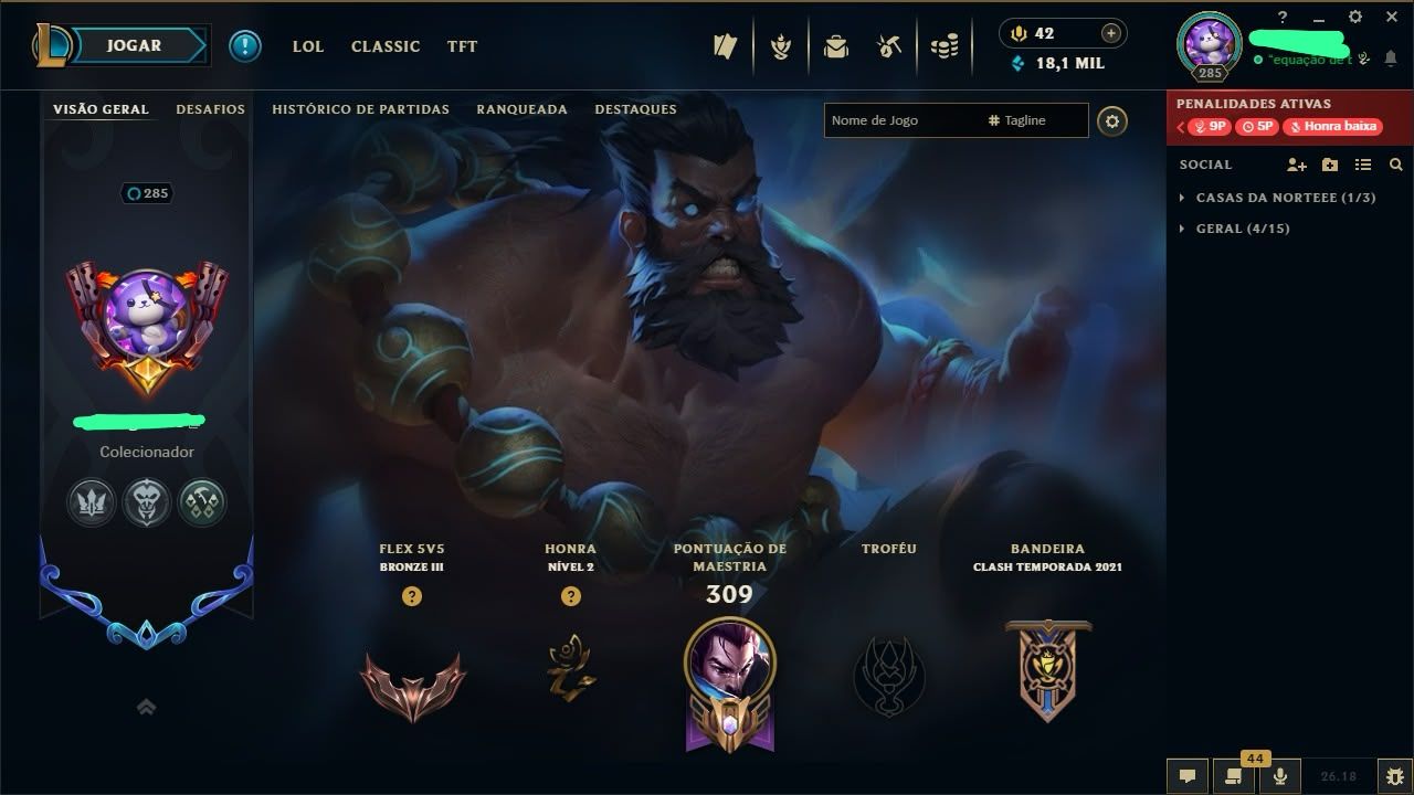 CONTA DE LEAGUE OF LEGENDS À VENDA !!!!