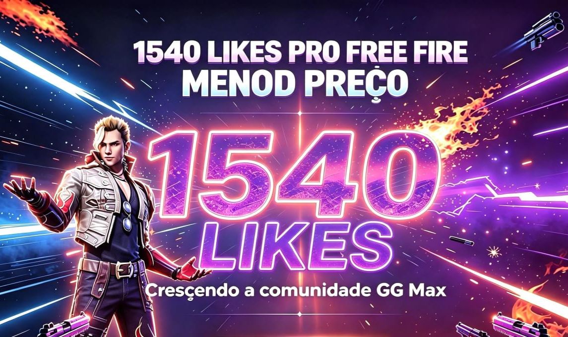 1540 LIKES NO FREE FIRE VIA ID MENOR PREÇO!!!