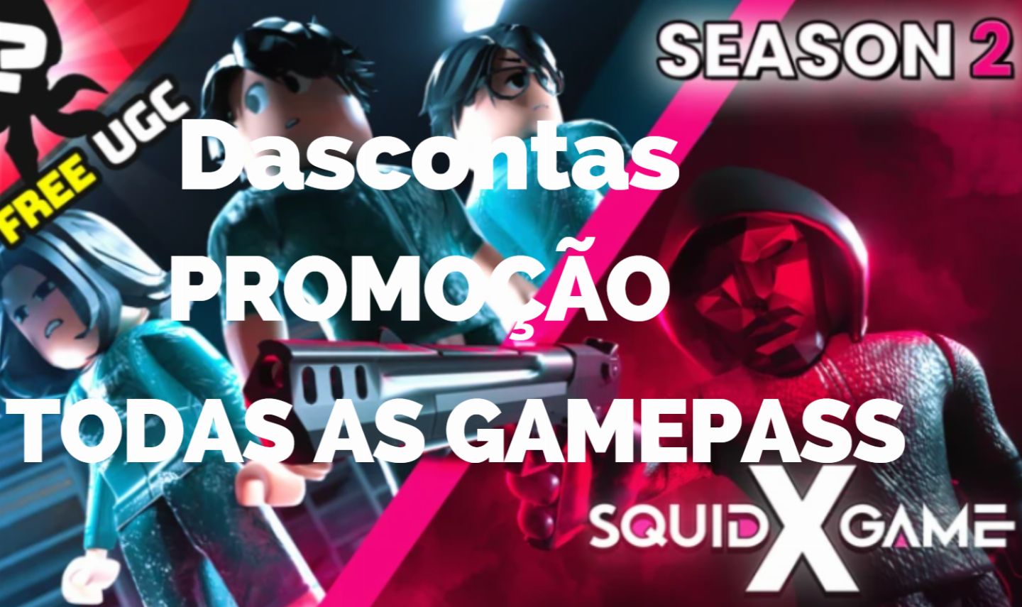 Squid Game X /Squid X Game/ TODAS AS GAMEPASS DO JOGO/ROBLOX/ENTREGA RAPIDA