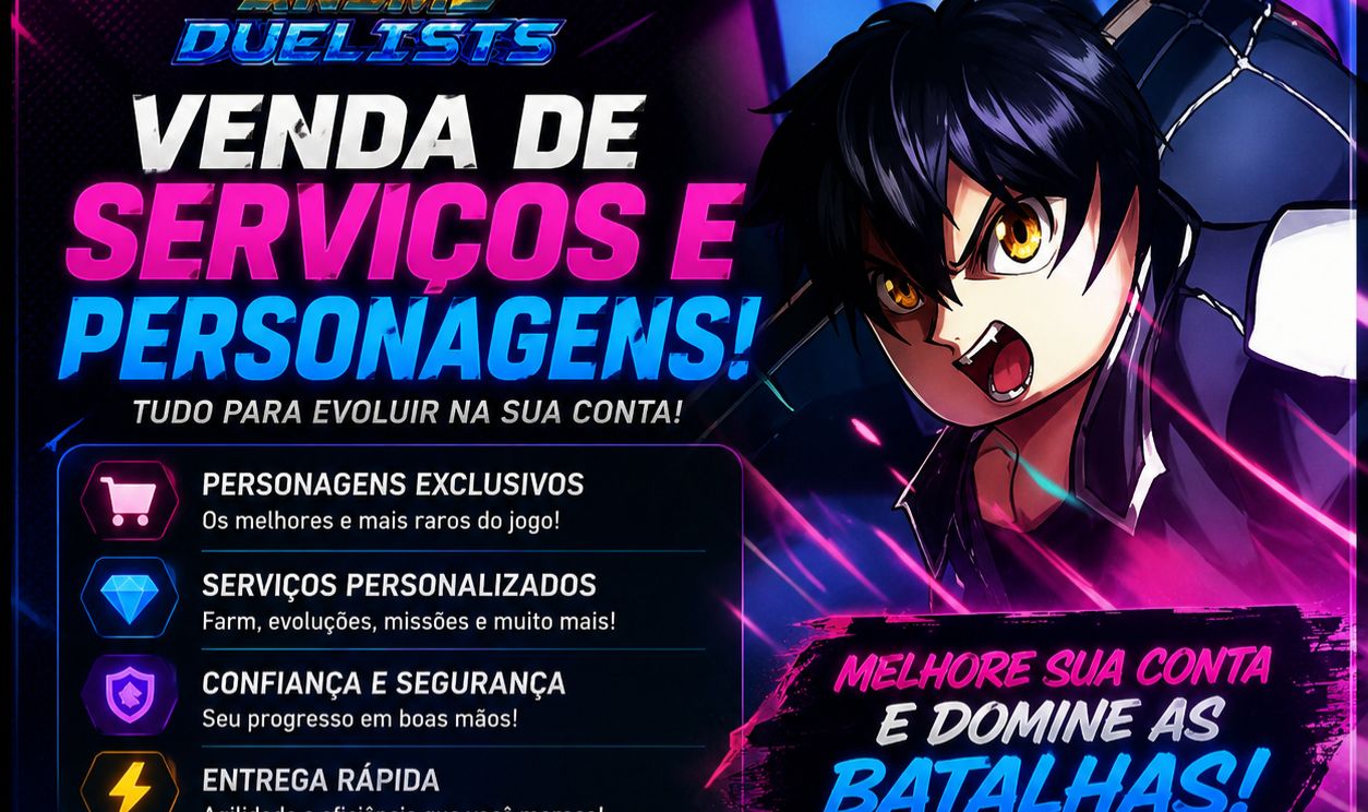 (MELHORES PREÇOS) ANIME DUELIST LEVE SUA CONTA PARA O PRÓXIMO NÍVEL!