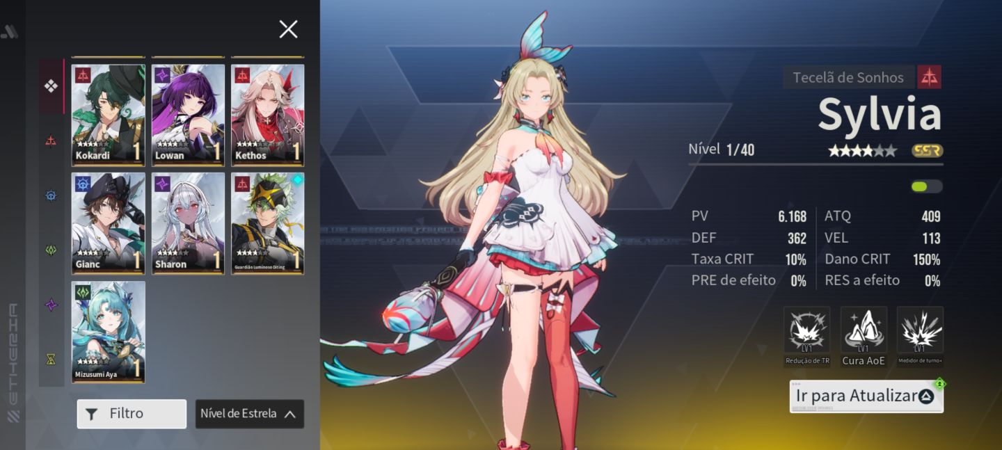 Conta Etheria restart vários SSRs