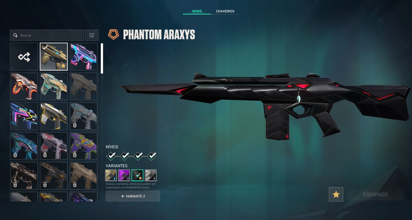 CONTA DE VALORANT NVL 157 (SKIN DE VANDAL, PHANTOM e Sobrando 442 VP, )
