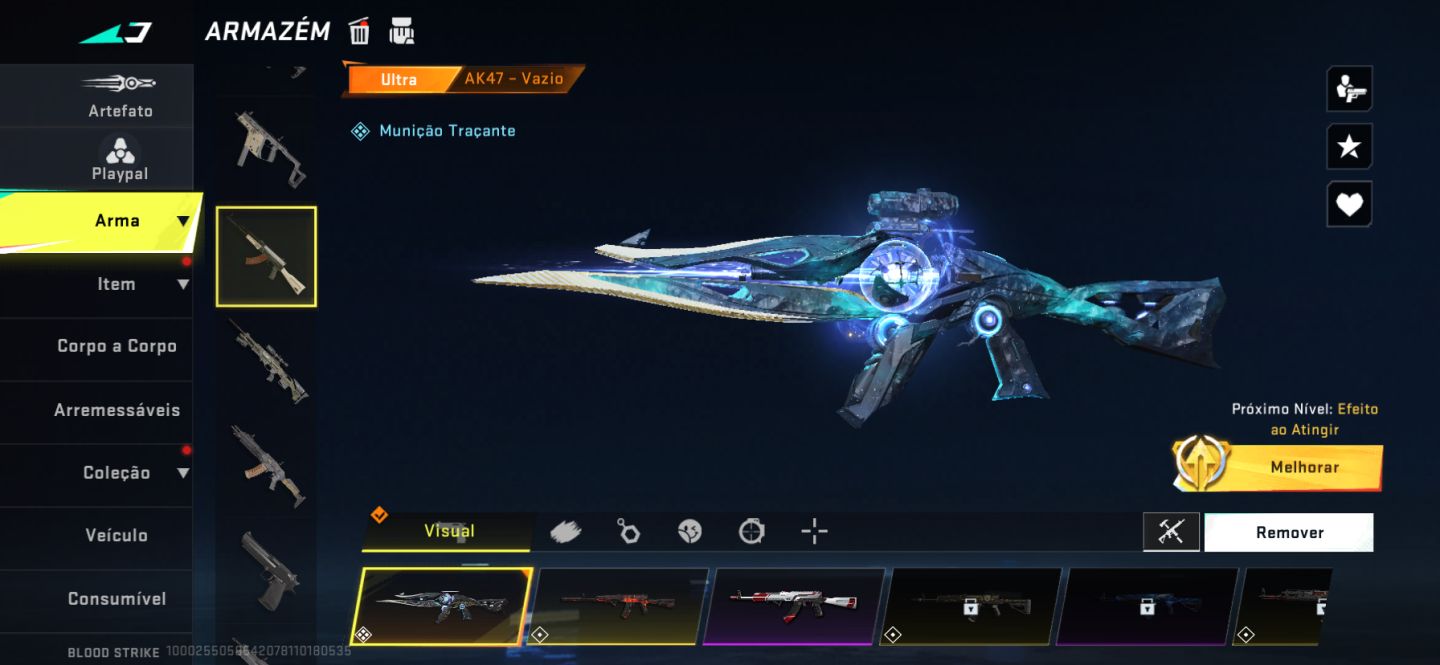 Conta de Blood strike muito boa pra sair hj