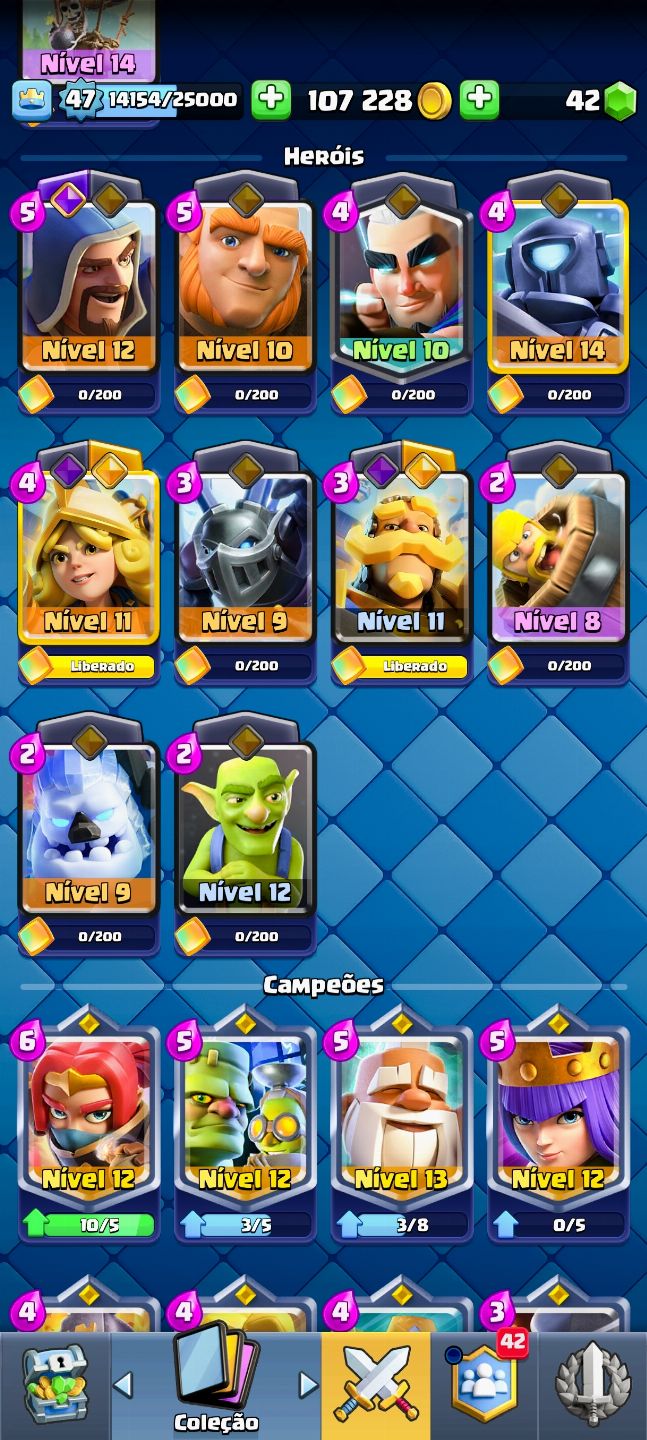 Conta de Clash Royale ARENA 24 VÁRIAS EVOLUTIVAS !