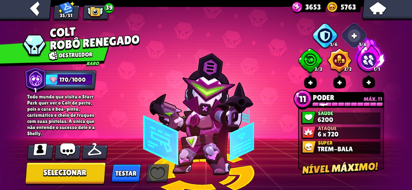 CONTA BRAWL STARS 51K, SKINS RARAS E MESTRES ANTIGO