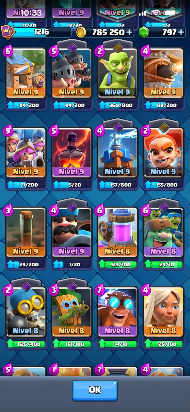 Conta de clash rara mt rara