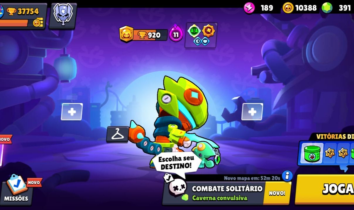 Conta de Brawl Stars 37,7k troféus 102 de 104 Brawlers conta bem desenvolvida.