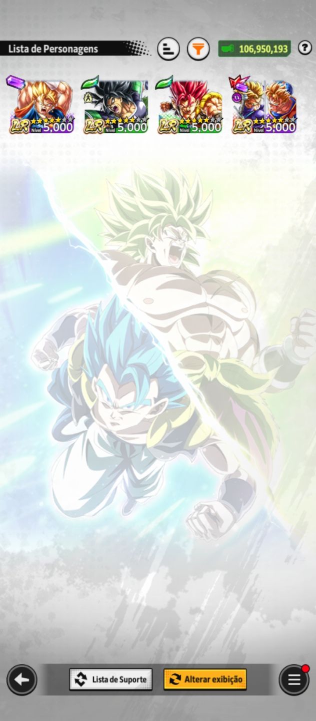 Uma conta com vários ULTRA e LEGEND
