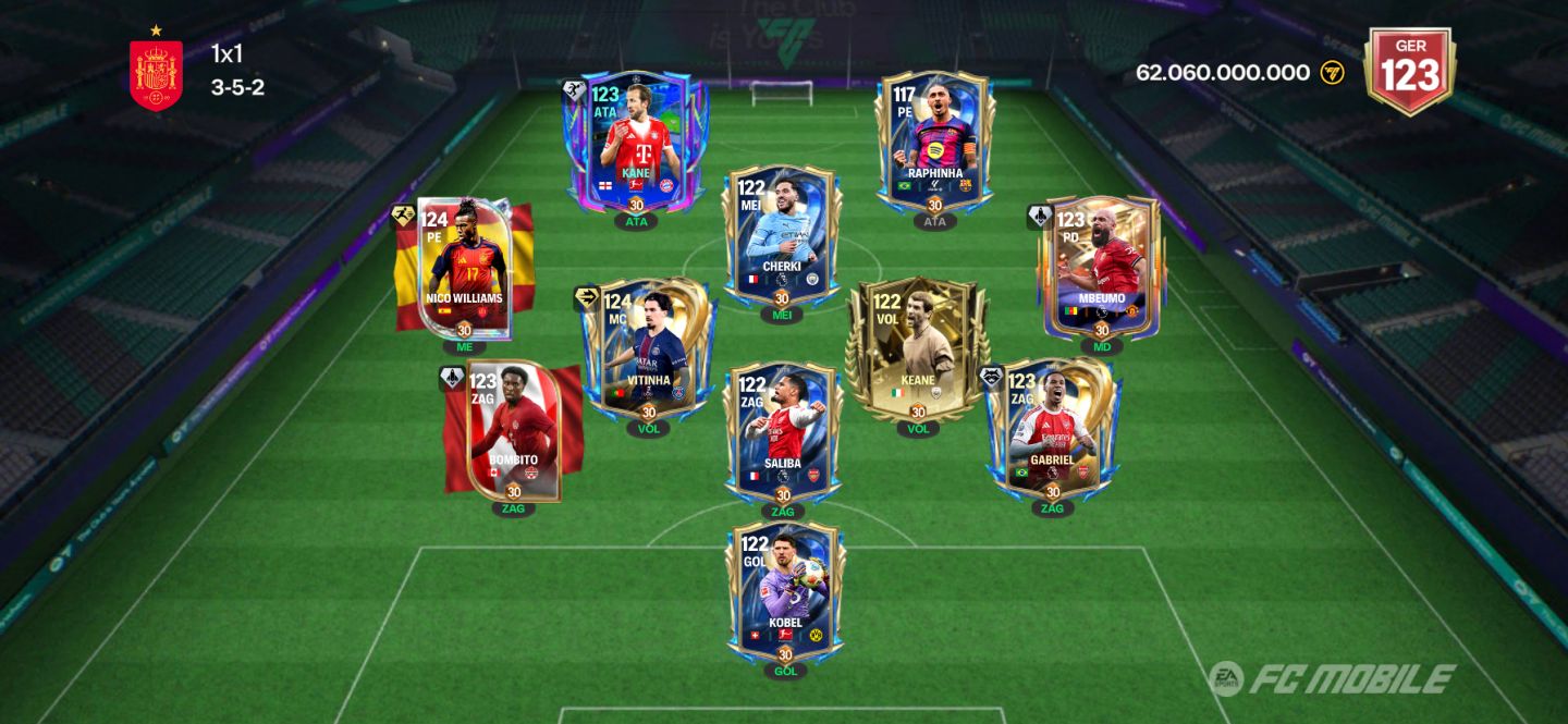 FC Mobile GER 123 | Neymar 118 | Time Meta | Todos Lv. 30