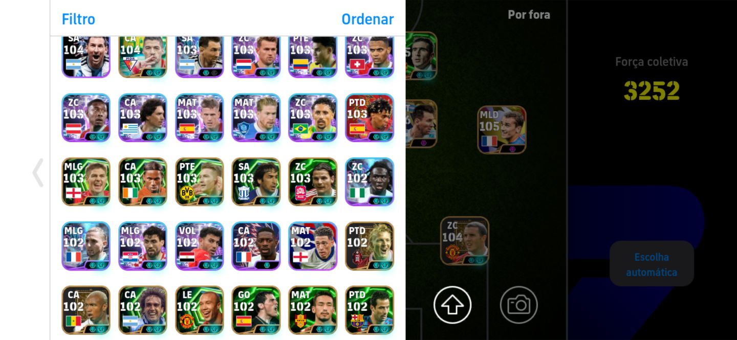 CONTA EFOOTBALL BOA +3250 DE FORÇA SO KONAMI