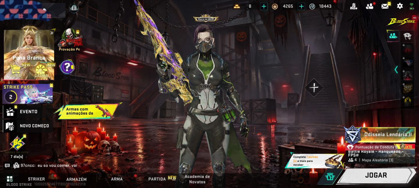 Conta com 2 skin eterna 50% de desconto