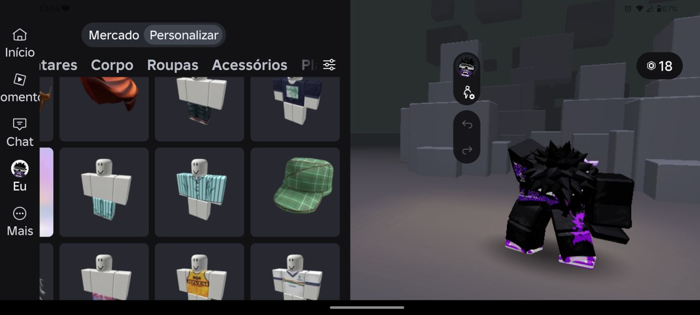 Conta de roube um ovo,iron soul, sobreviva ao assassino e mais de 2000 robux gst