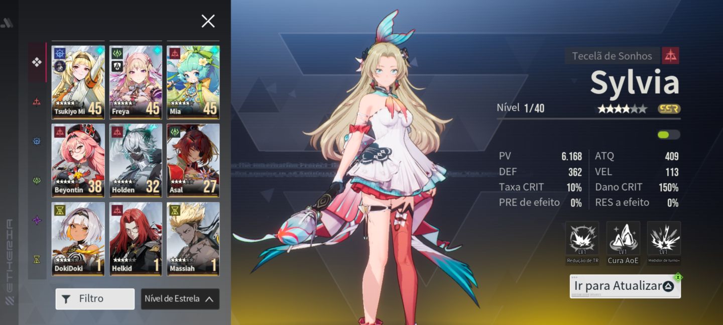 Conta Etheria restart vários SSRs