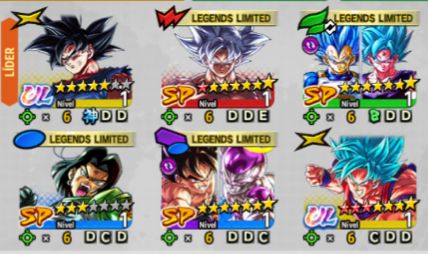 2 ULTRAS + LFS ESTRELADOS DRAGON BALL LEGENDS