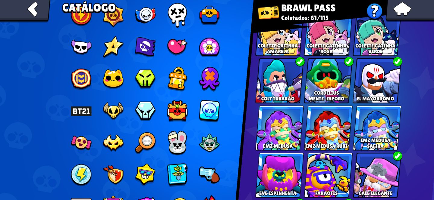CONTA BRAWL STARS BARATA 47K DE TROFÉUS 105/106