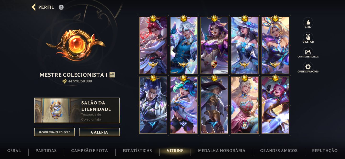 CONTA MAIN ADC + DE 200 SKINS INCLUINDO AKALI PRESTÍGIO