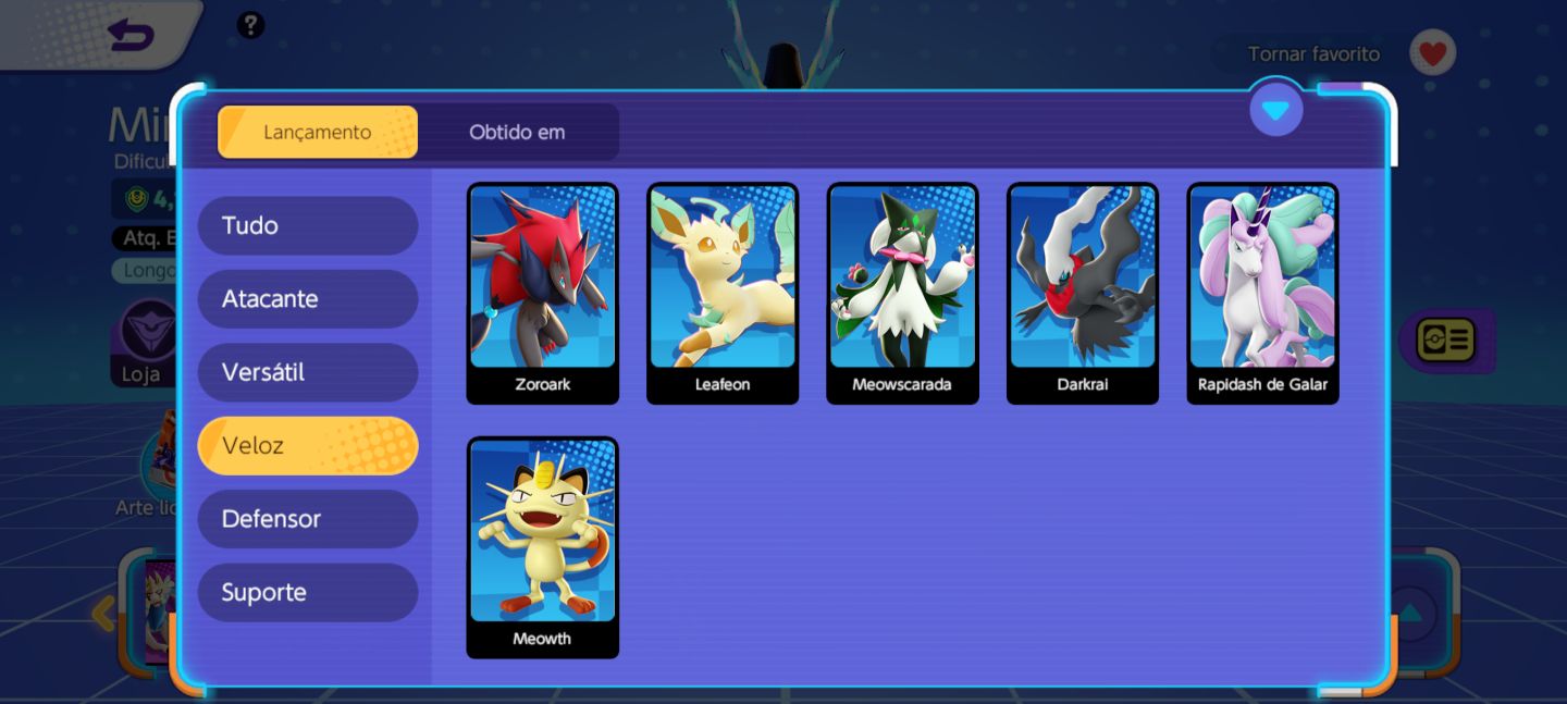 CONTA POKEMON UNITE LVL 61 RARA 2021
