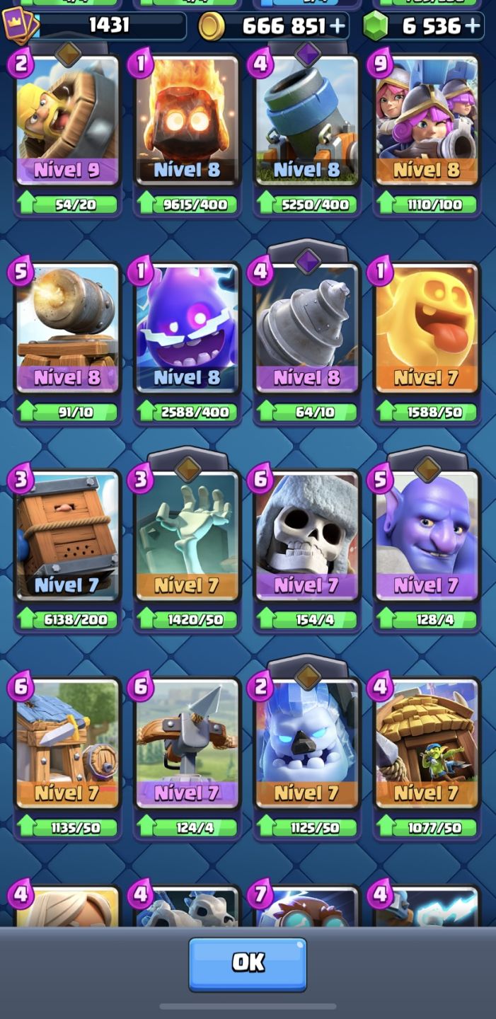 CLASH ROYALE 8 ANOS | KT15 | 11.1K TROFÉUS | 6.5K GEMAS | LVL 16